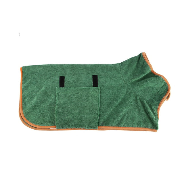 Microfiber Absorbent Pet Drying Coat