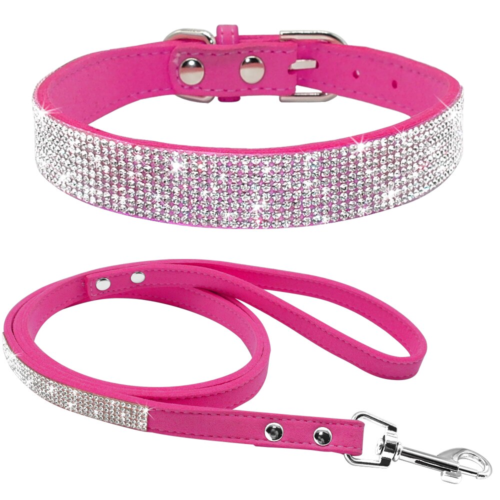 Cute Sparkling Pet Collar & Leash Set