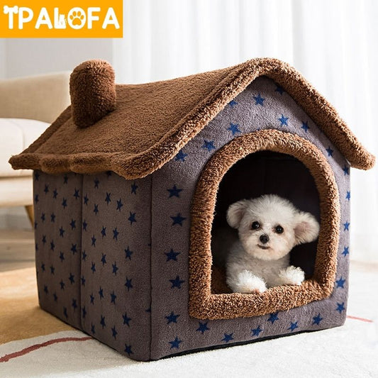 Soft Winter Dog Cat Bed House