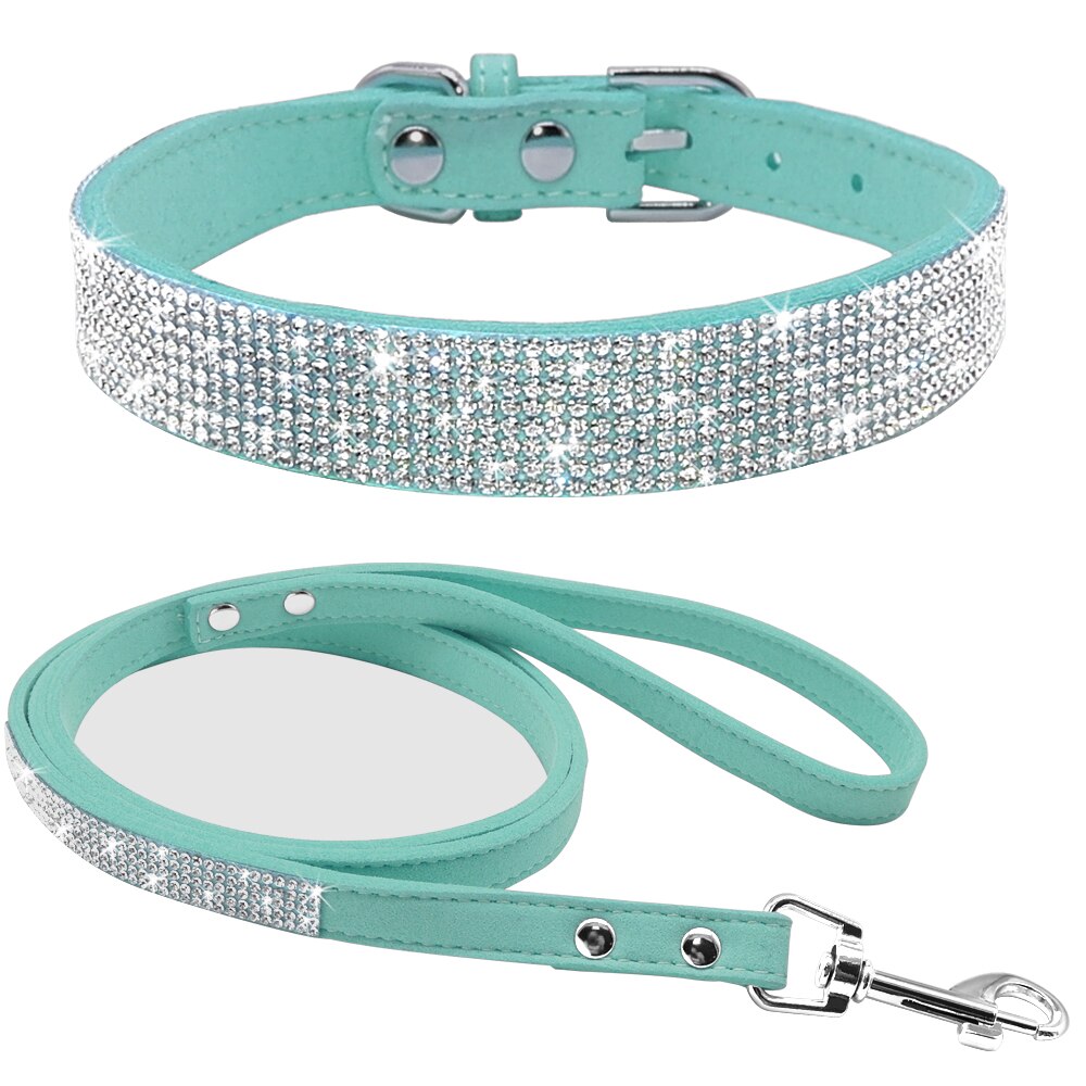 Cute Sparkling Pet Collar & Leash Set